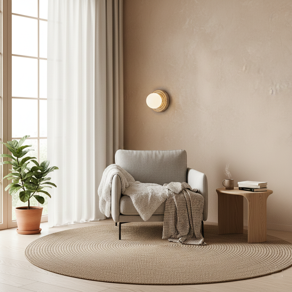 Dahlia Round Wall Lamp