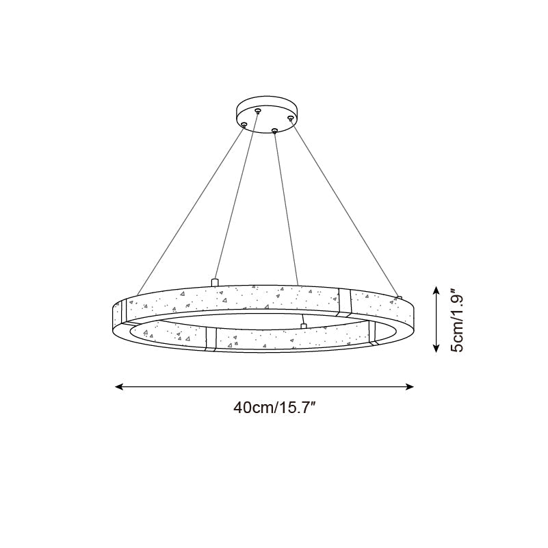 Dainolite Circle Chandelier