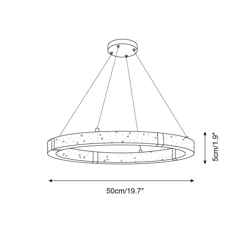 Dainolite Circle Chandelier