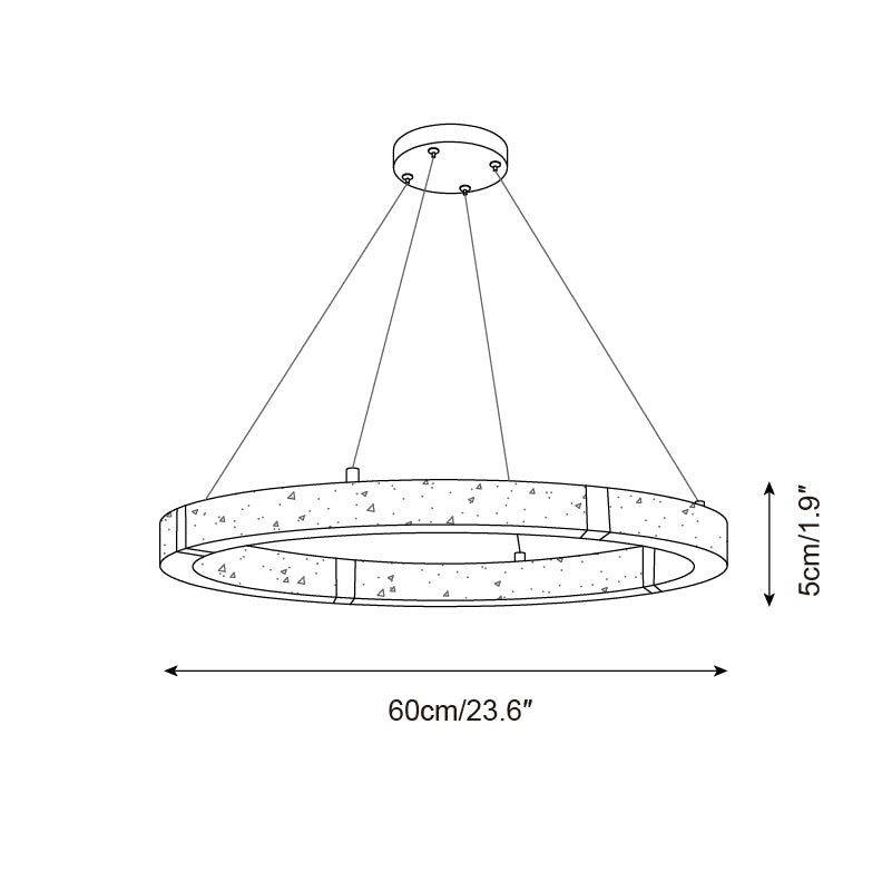 Dainolite Circle Chandelier