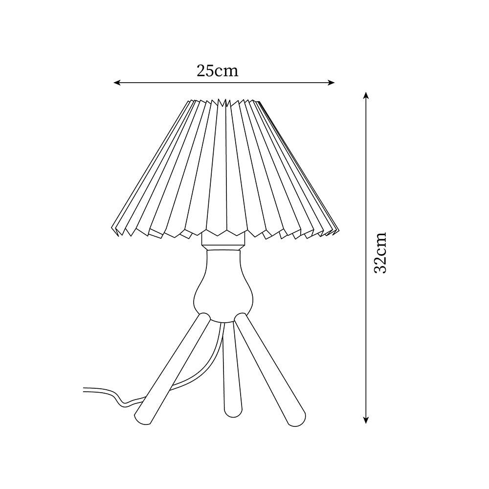 Daro Pleated Table Lamp