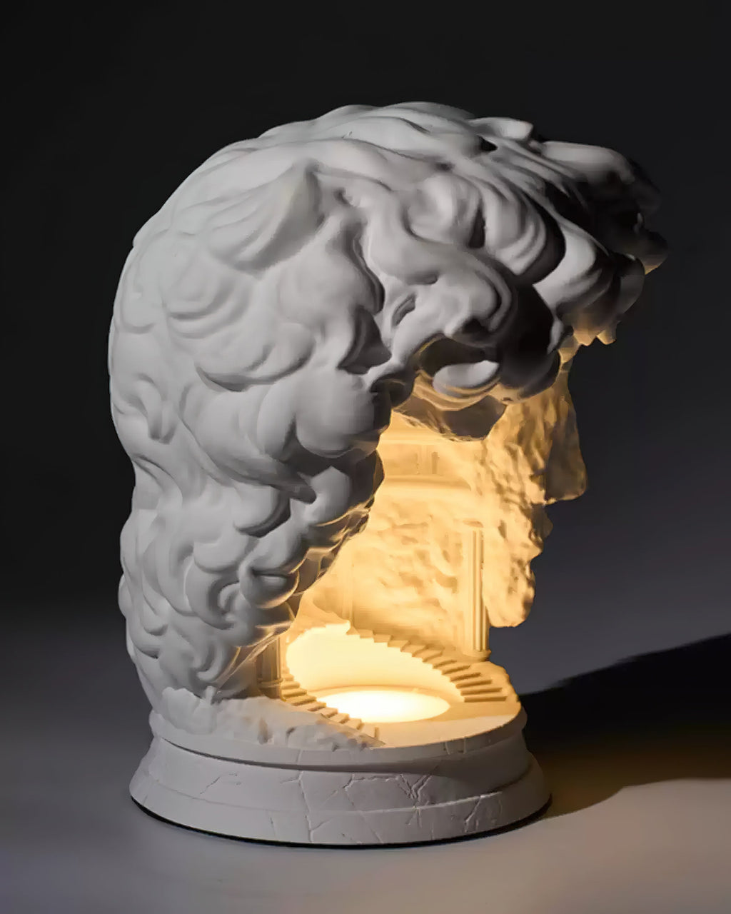 David Plaster Table Lamp
