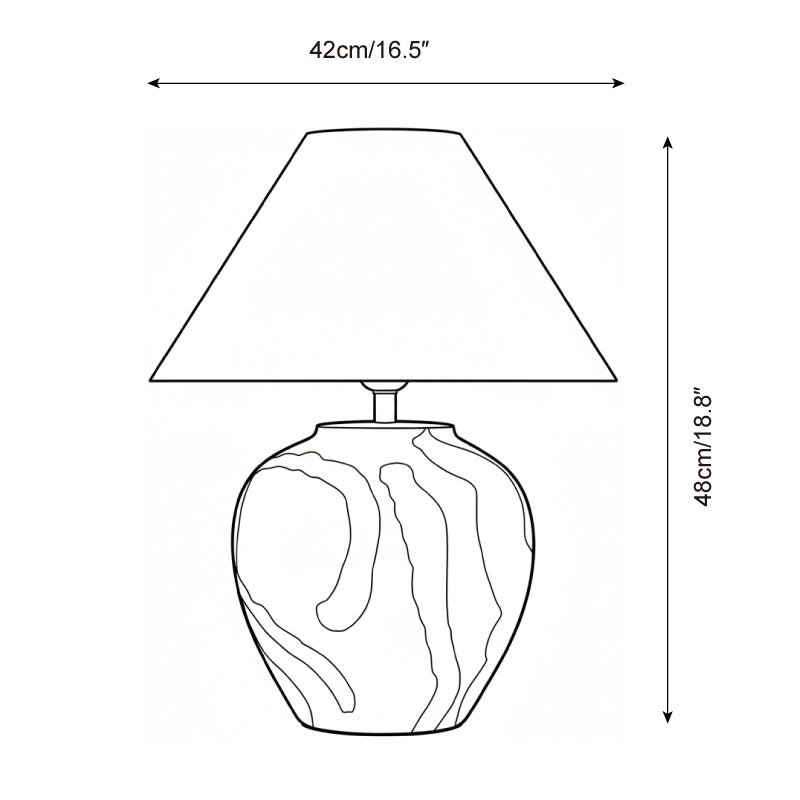 Desert Swirl Table Lamp