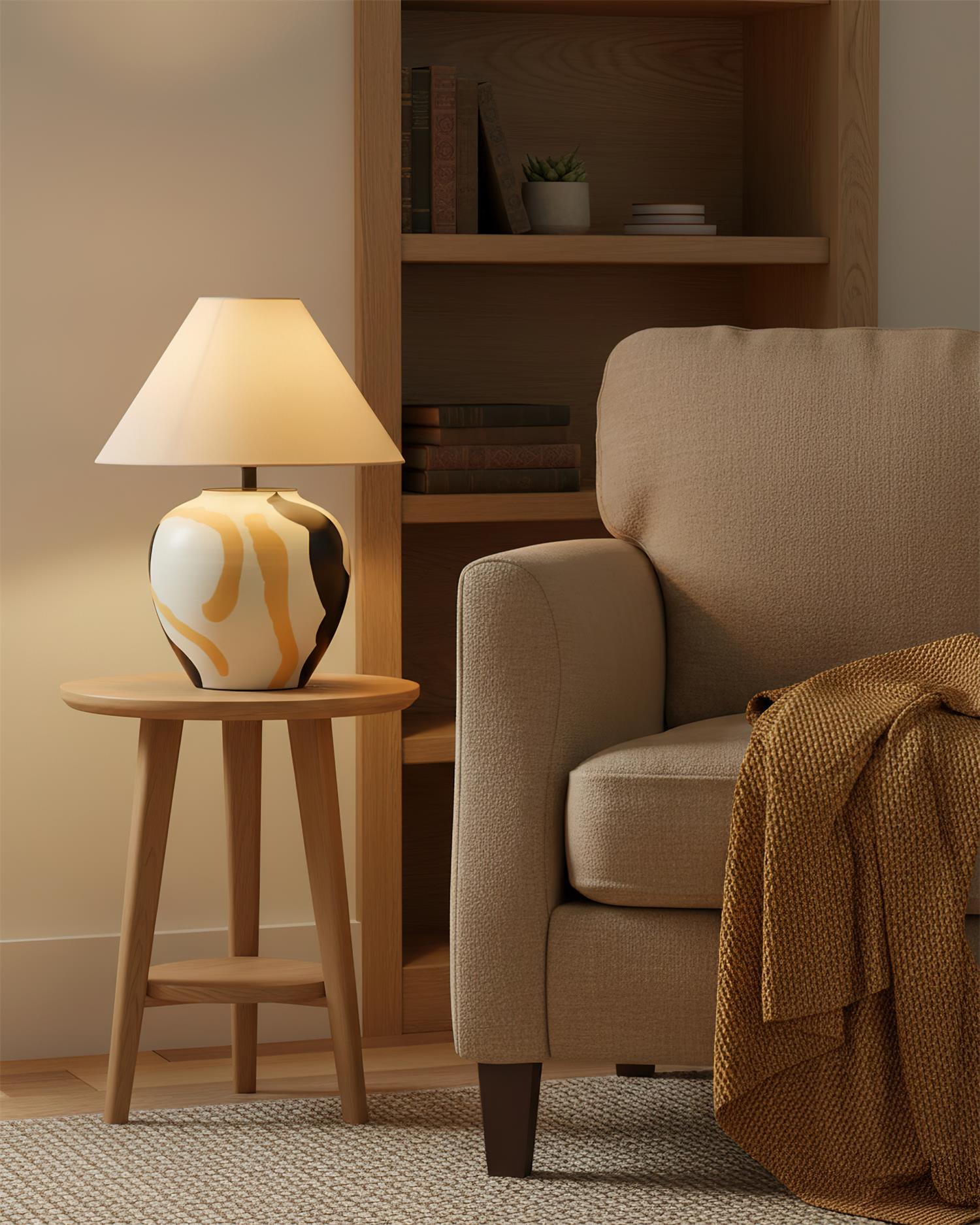 Desert Swirl Table Lamp
