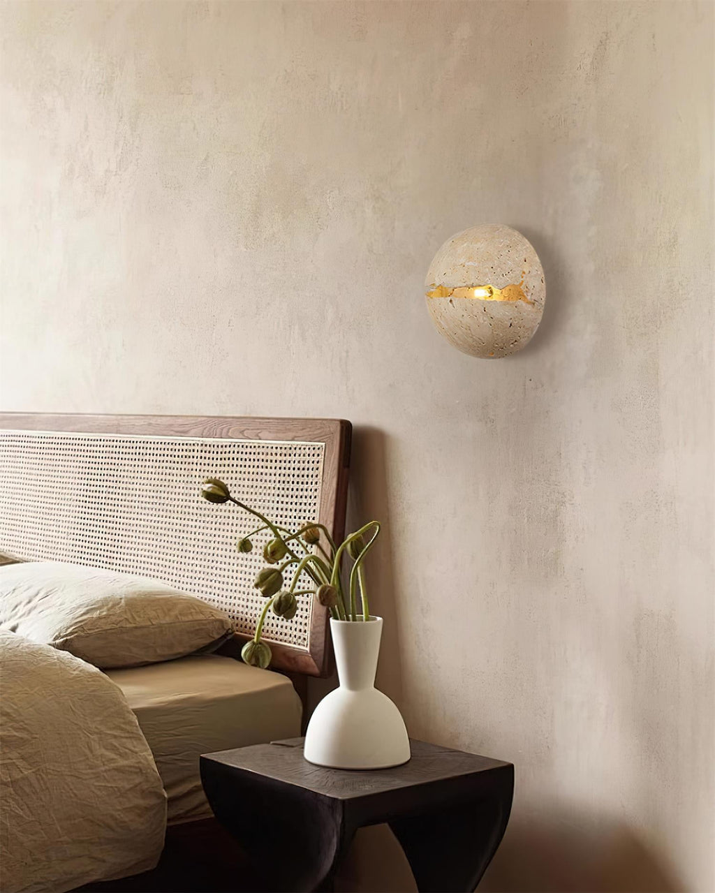 Dino Egg Stone Wall Lamp