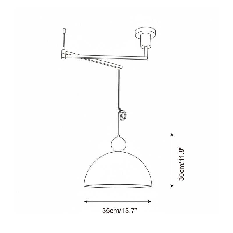 Dotto Swing Arm Pendant Lamp
