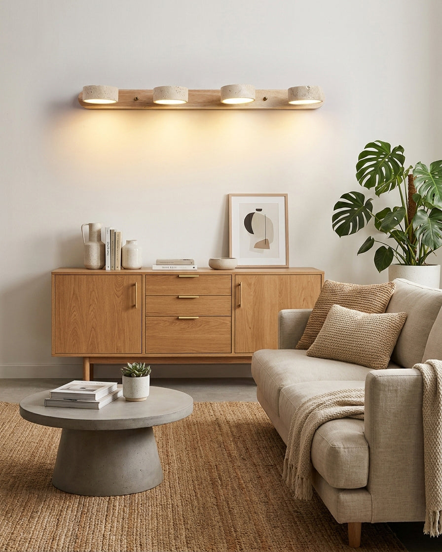 Duvale Travertine Wall Sconce