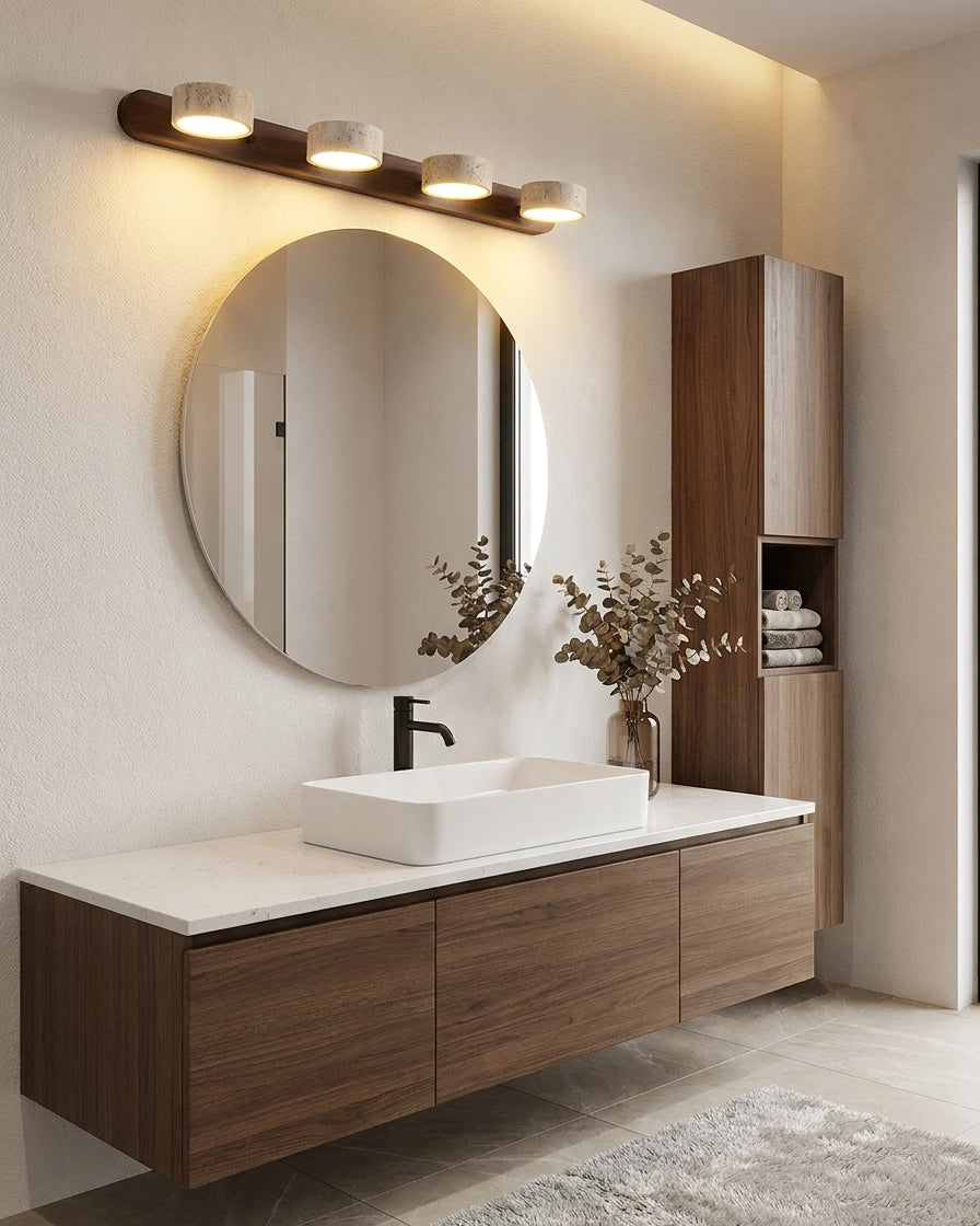 Duvale Travertine Wall Sconce
