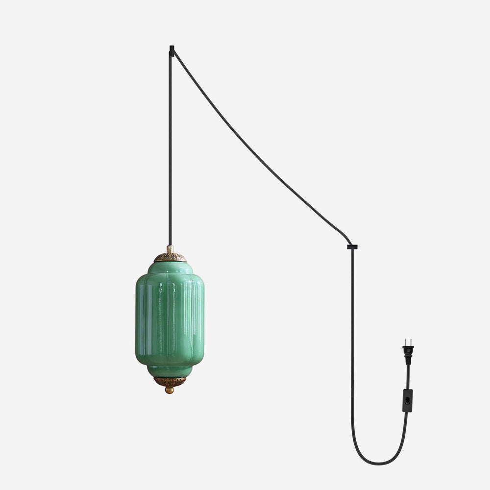 Eloise Glass Plug In Pendant Light