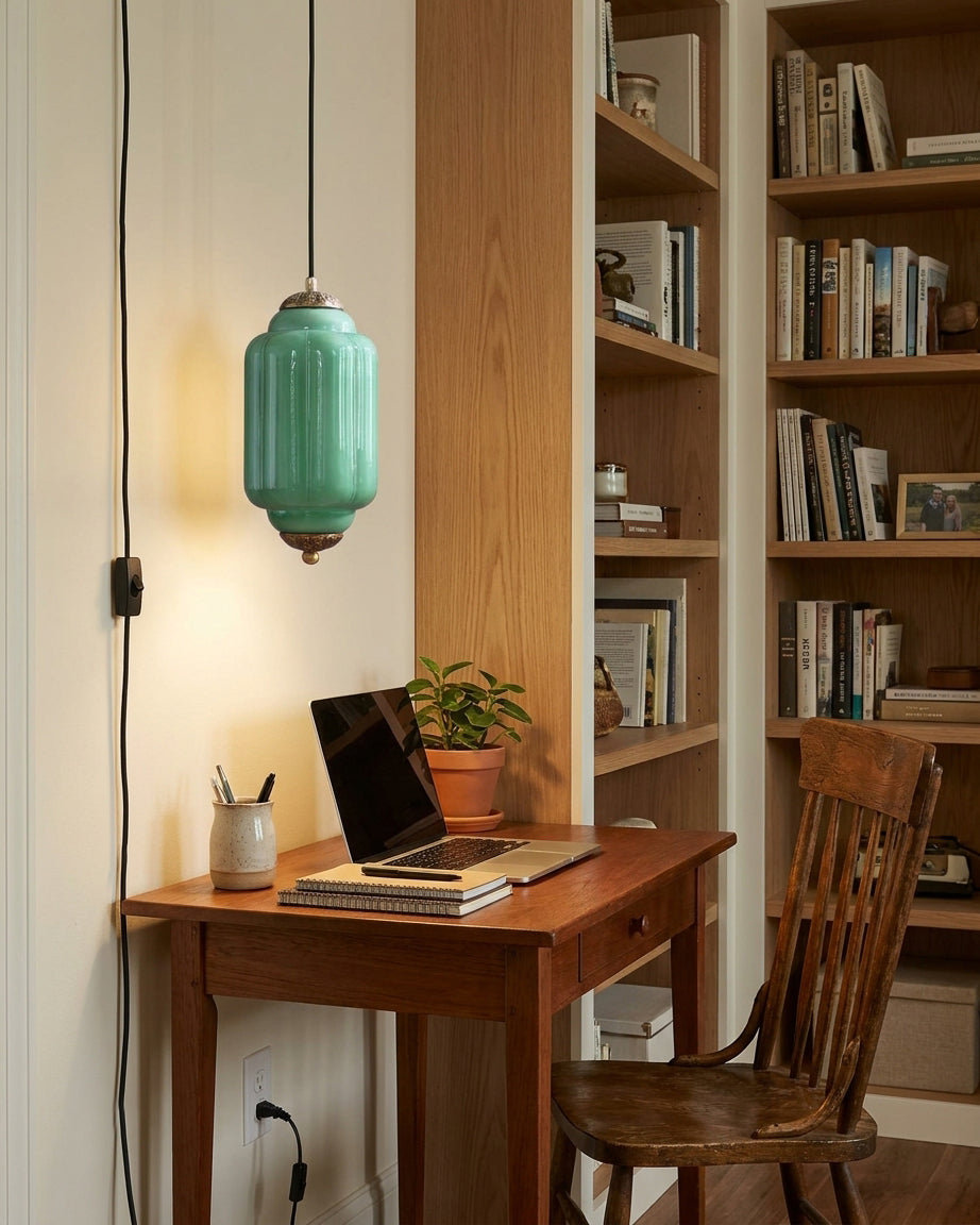 Eloise Glass Plug In Pendant Light