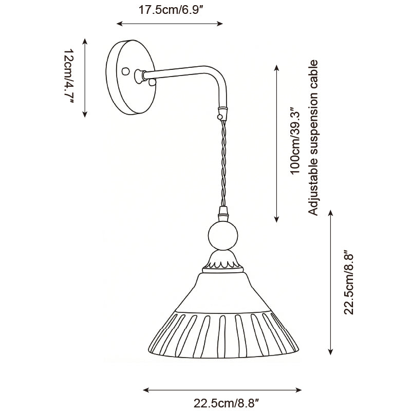 Elowen Hook Wall Lamp