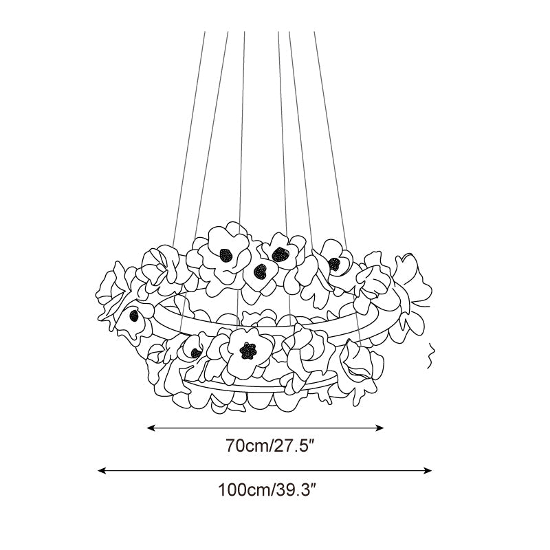 Elysian Floral Chandelier