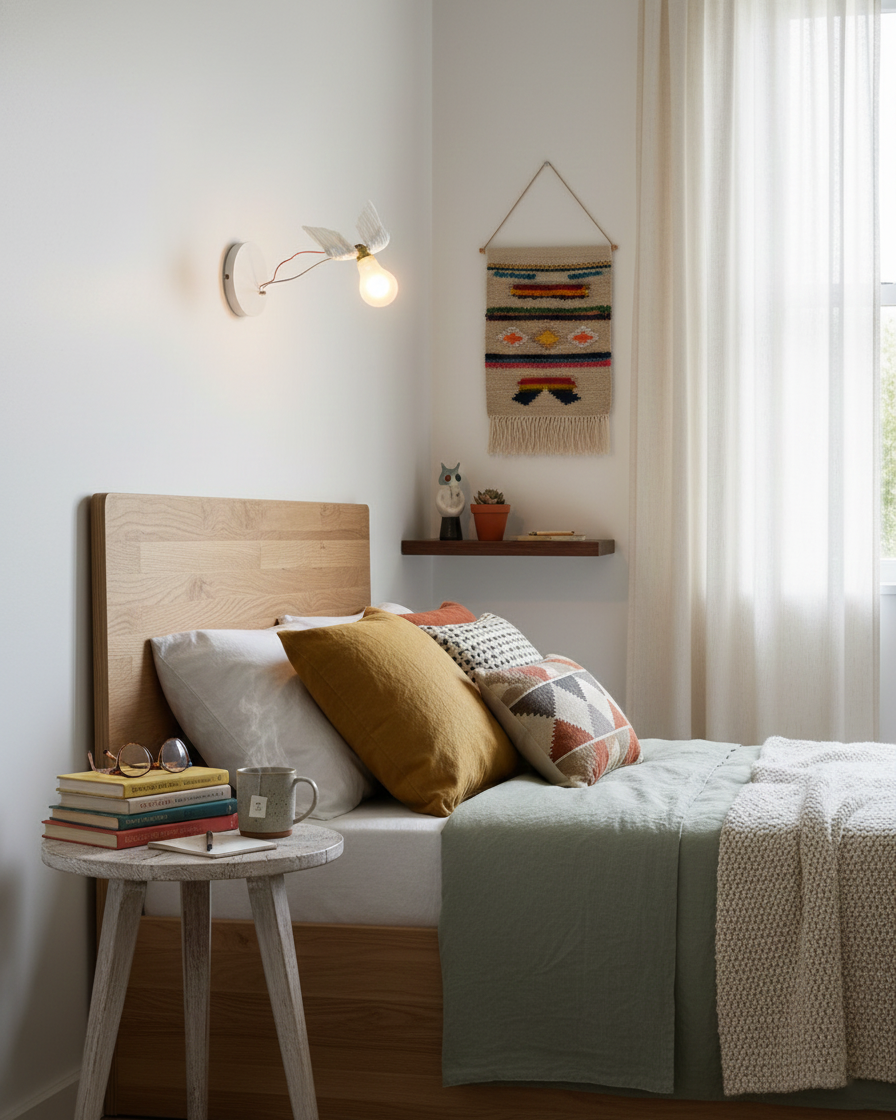 Feathered Wall Lamp