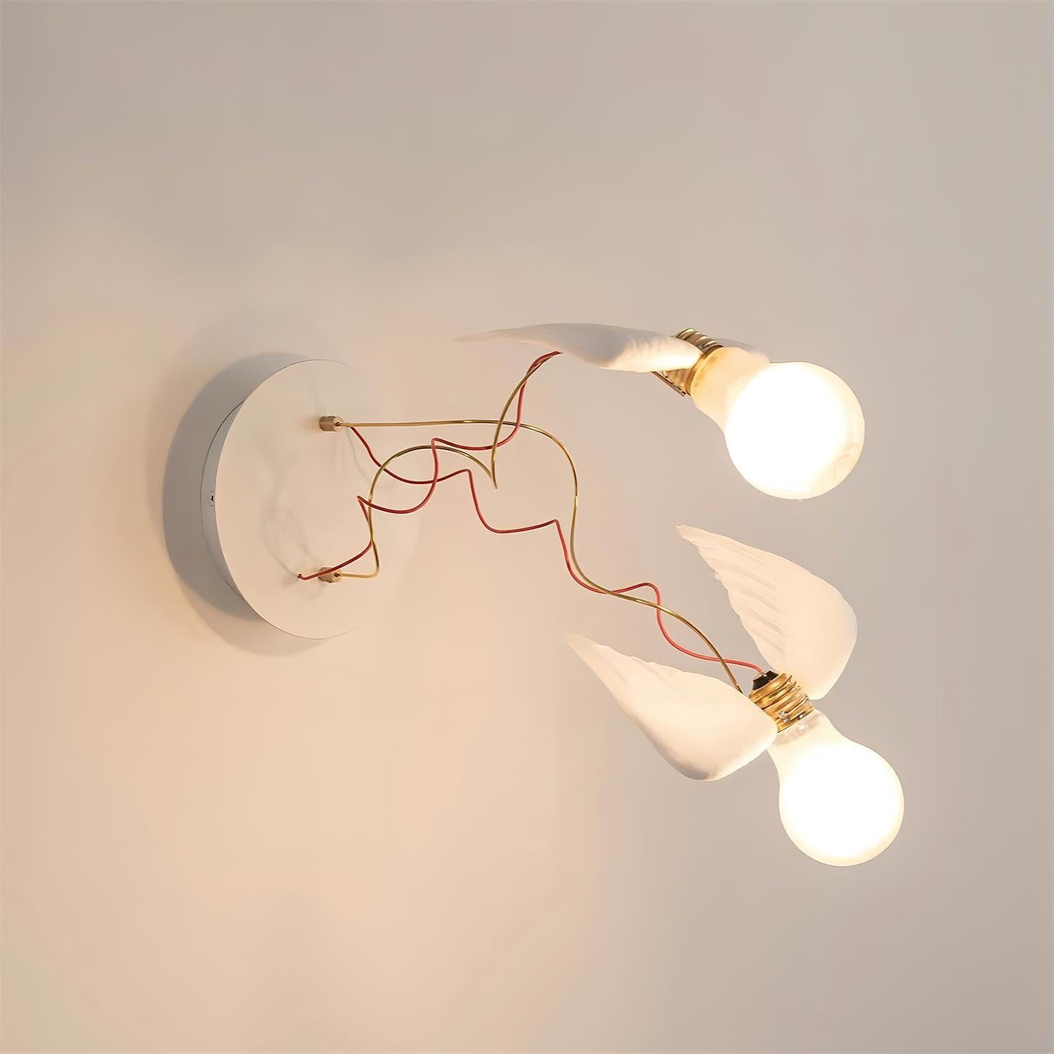 Feathered Wall Lamp
