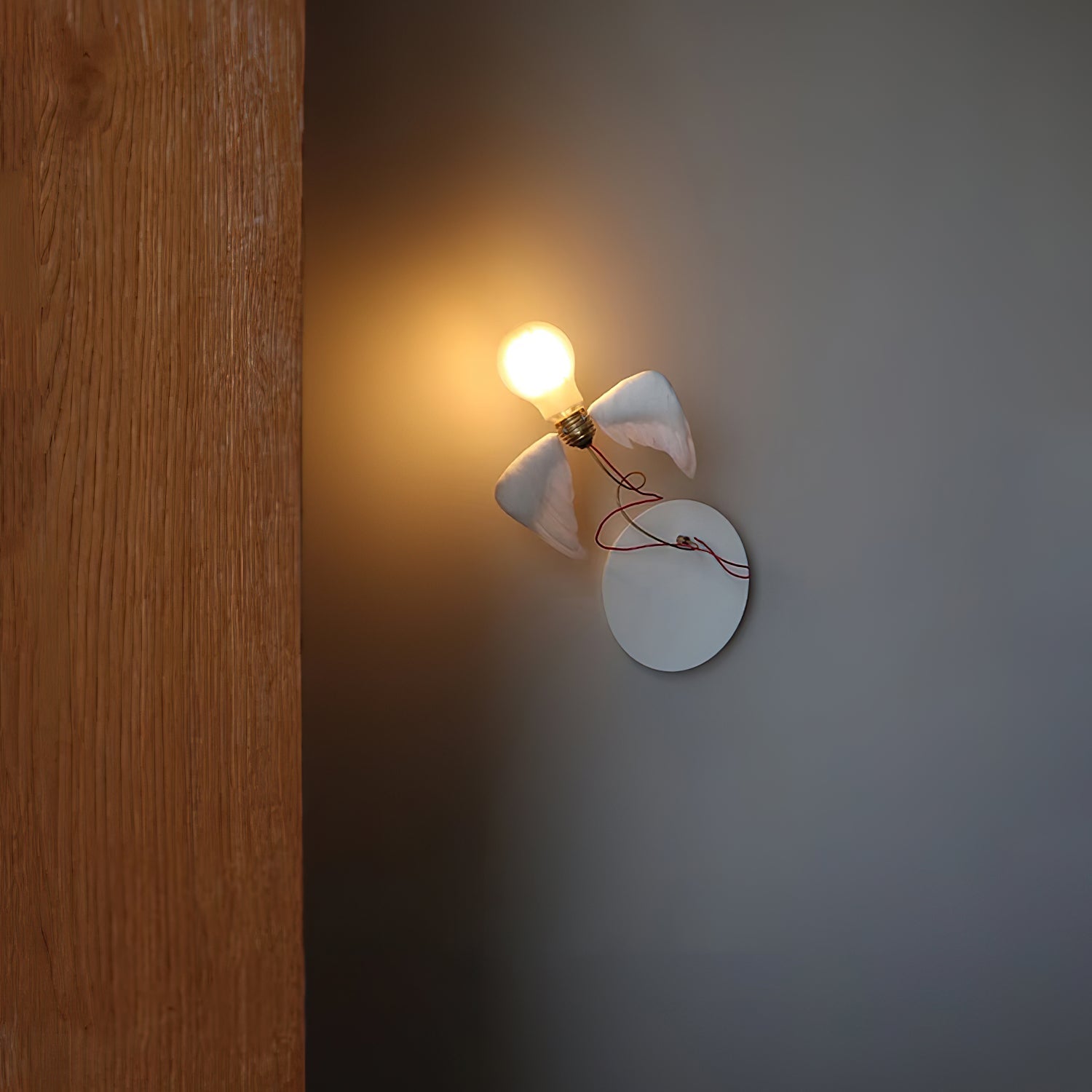 Feathered Wall Lamp
