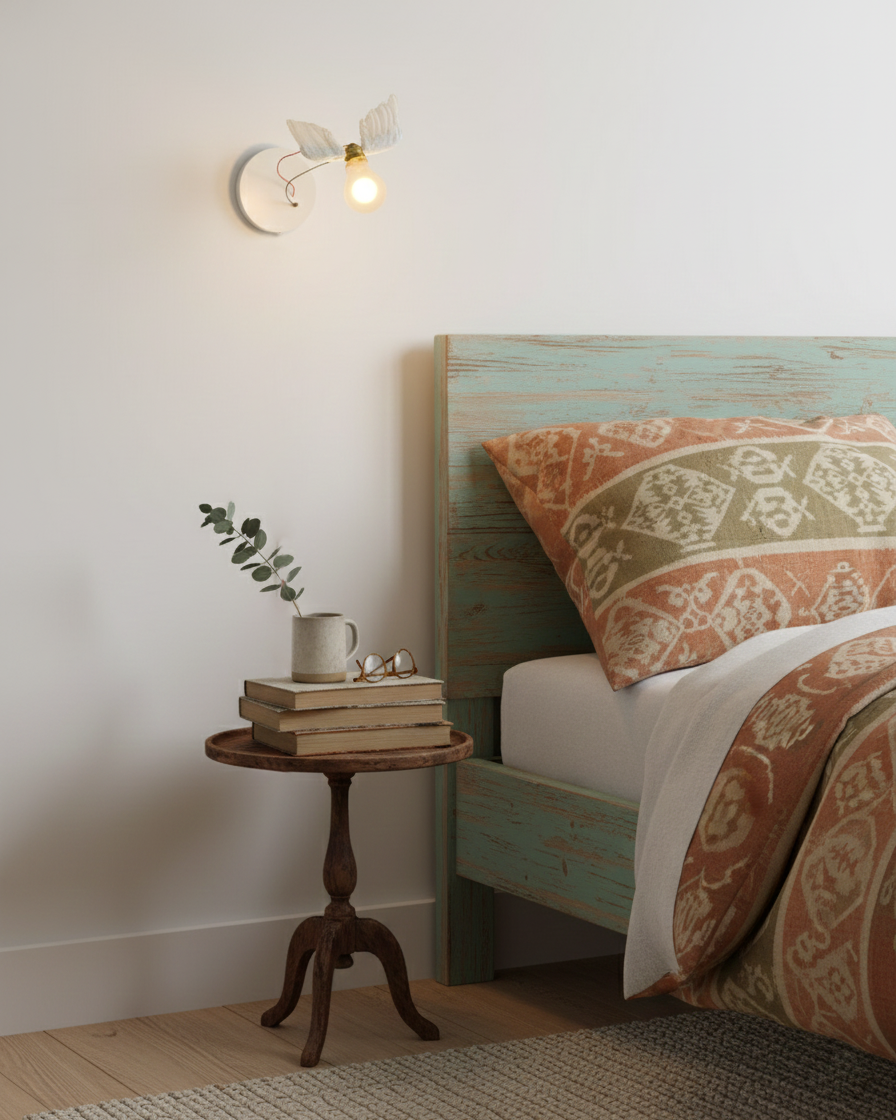 Feathered Wall Lamp