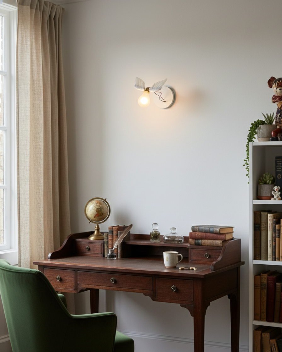 Feathered Wall Lamp