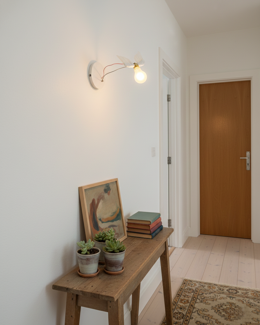 Feathered Wall Lamp