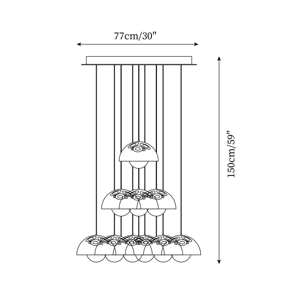Flowerpot Chandelier