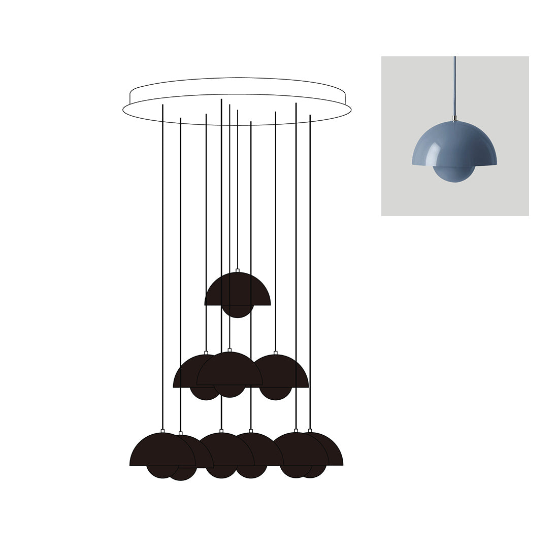 Flowerpot Chandelier
