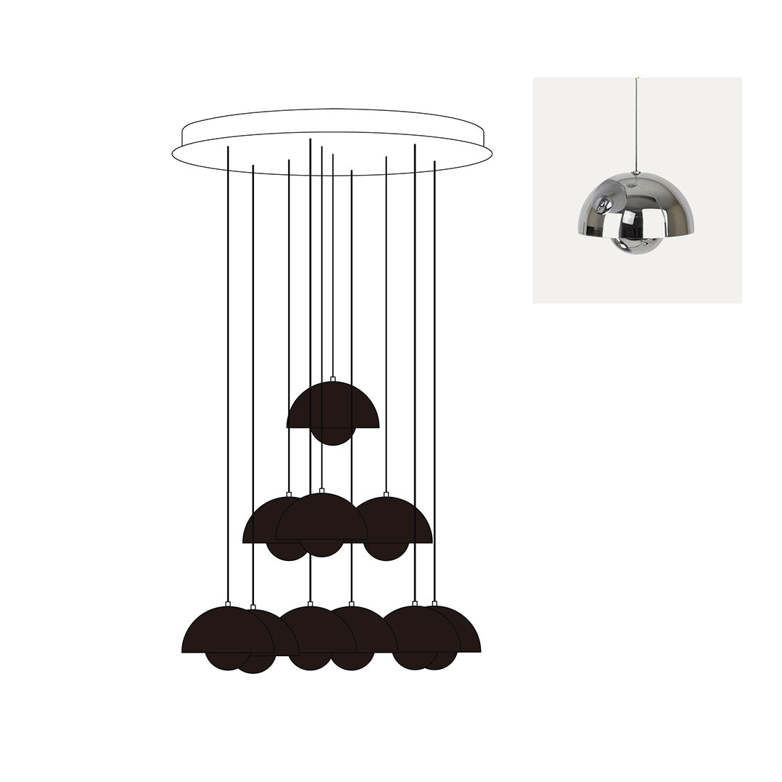 Flowerpot Chandelier
