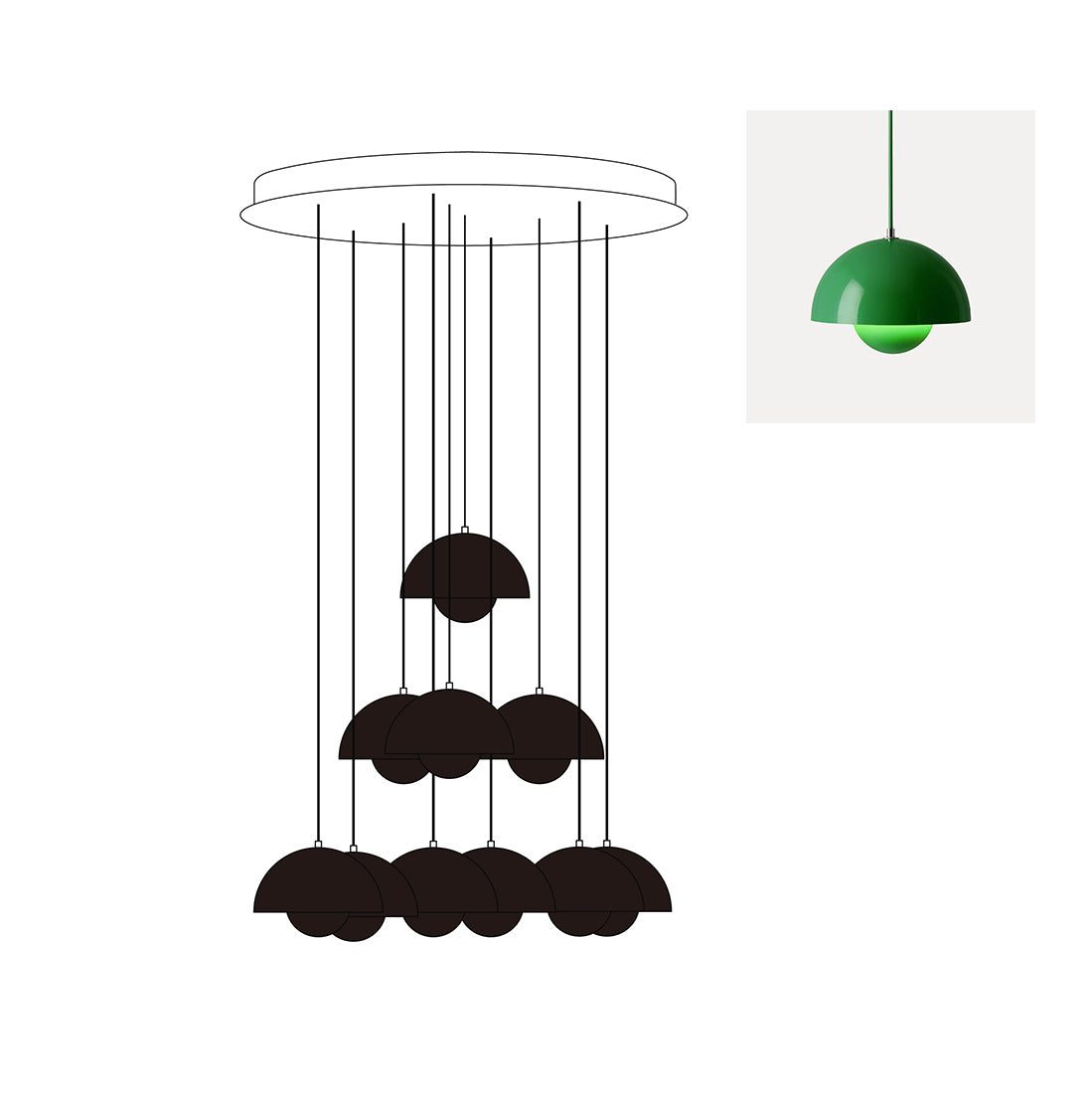 Flowerpot Chandelier