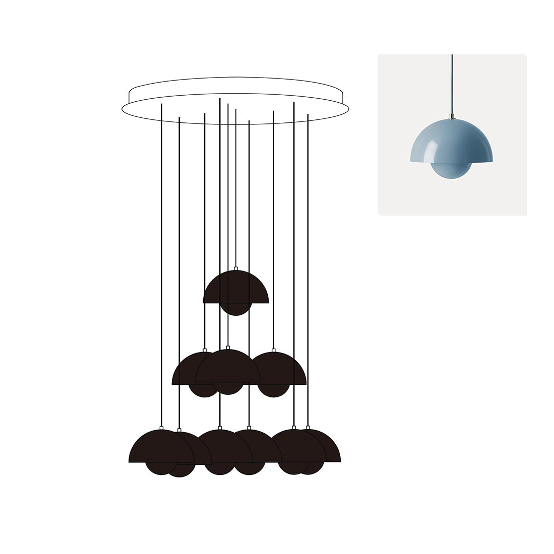 Flowerpot Chandelier