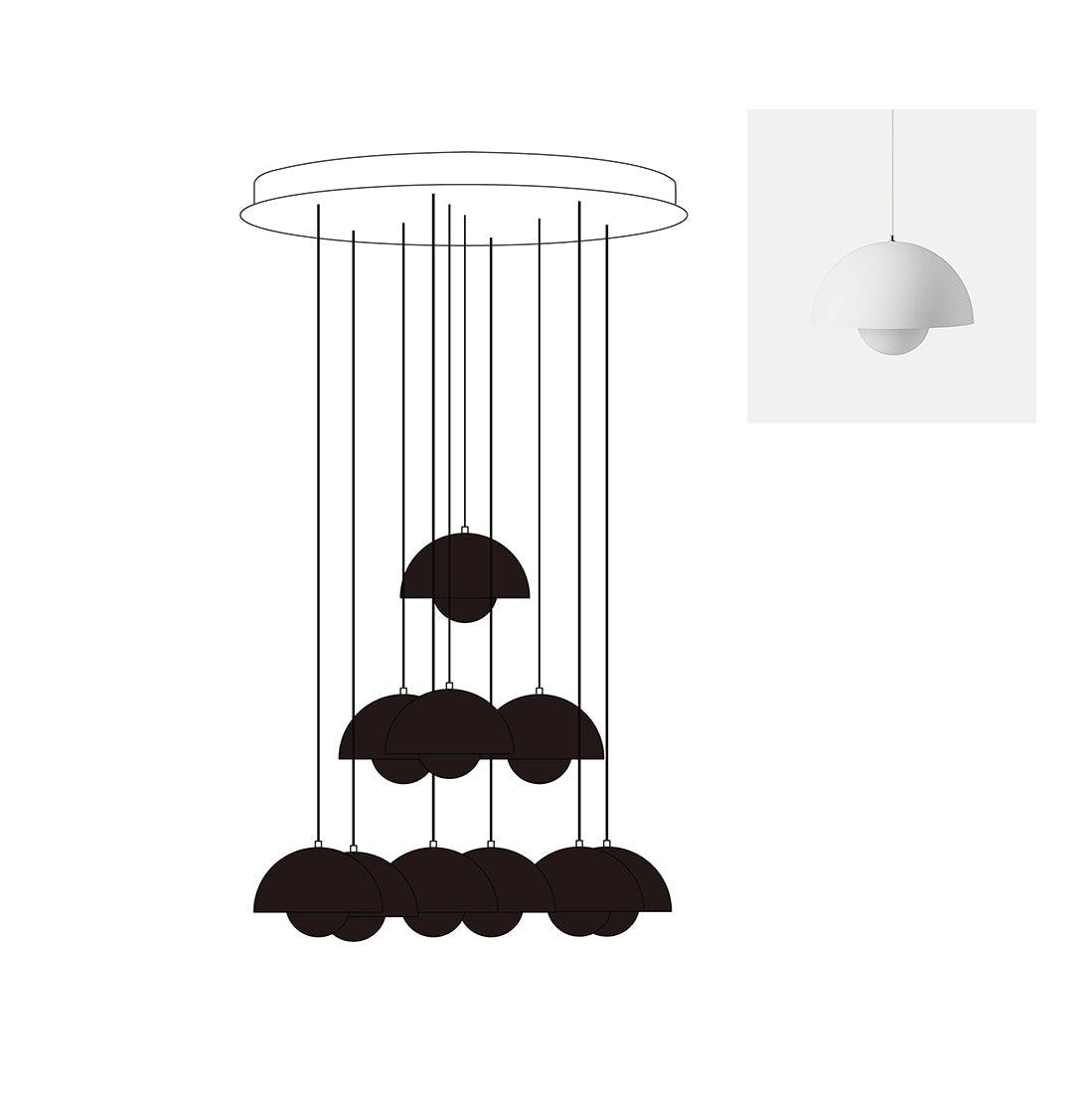 Flowerpot Chandelier