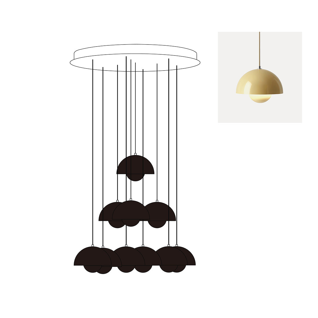 Flowerpot Chandelier