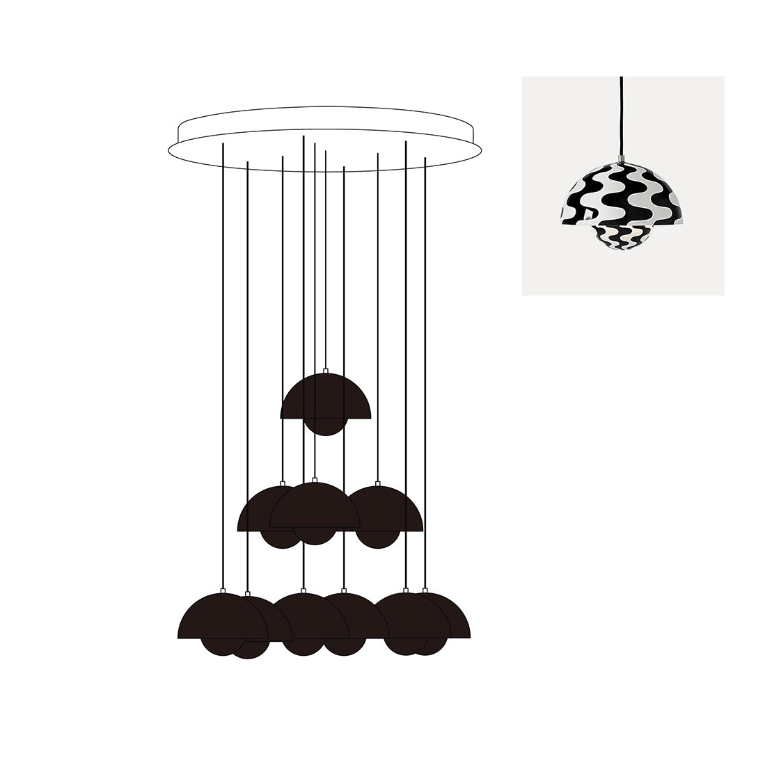 Flowerpot Chandelier