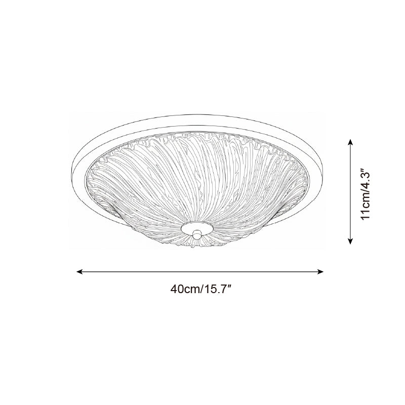 Frostwave Ripple Ceiling Lamp
