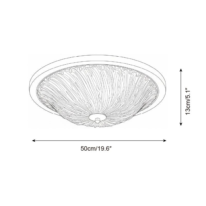 Frostwave Ripple Ceiling Lamp