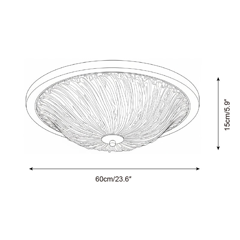 Frostwave Ripple Ceiling Lamp