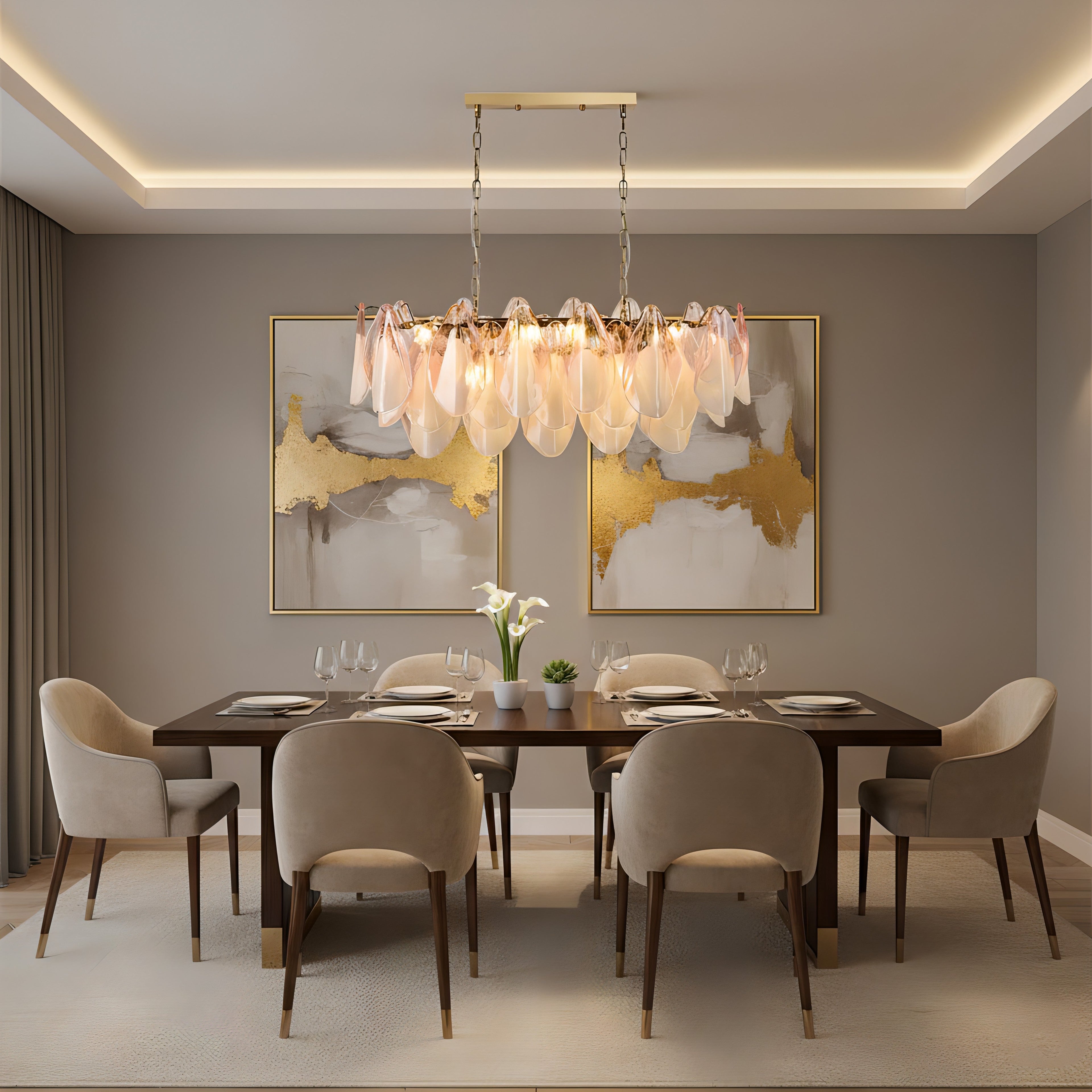 Fuchsia Chandelier
