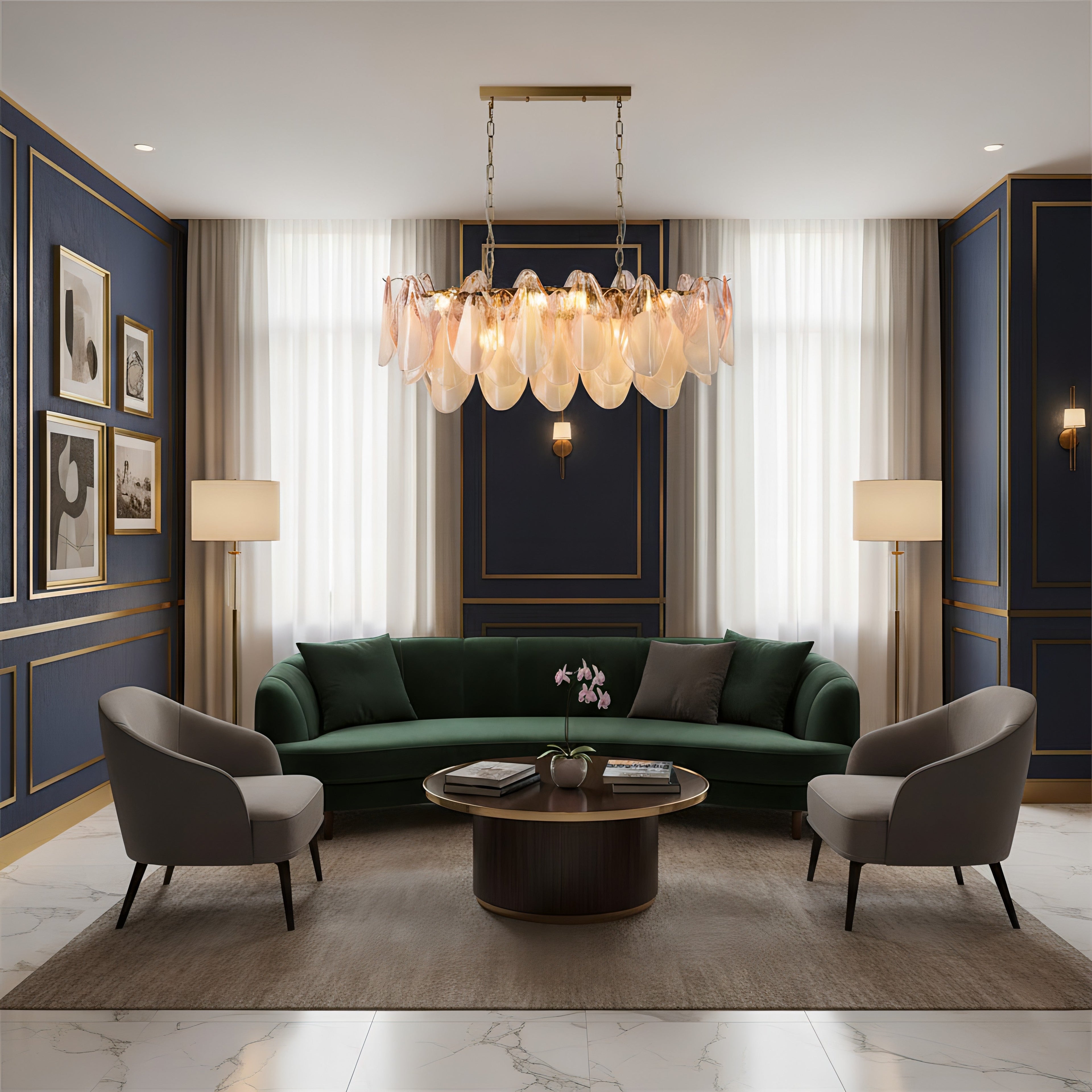 Fuchsia Chandelier