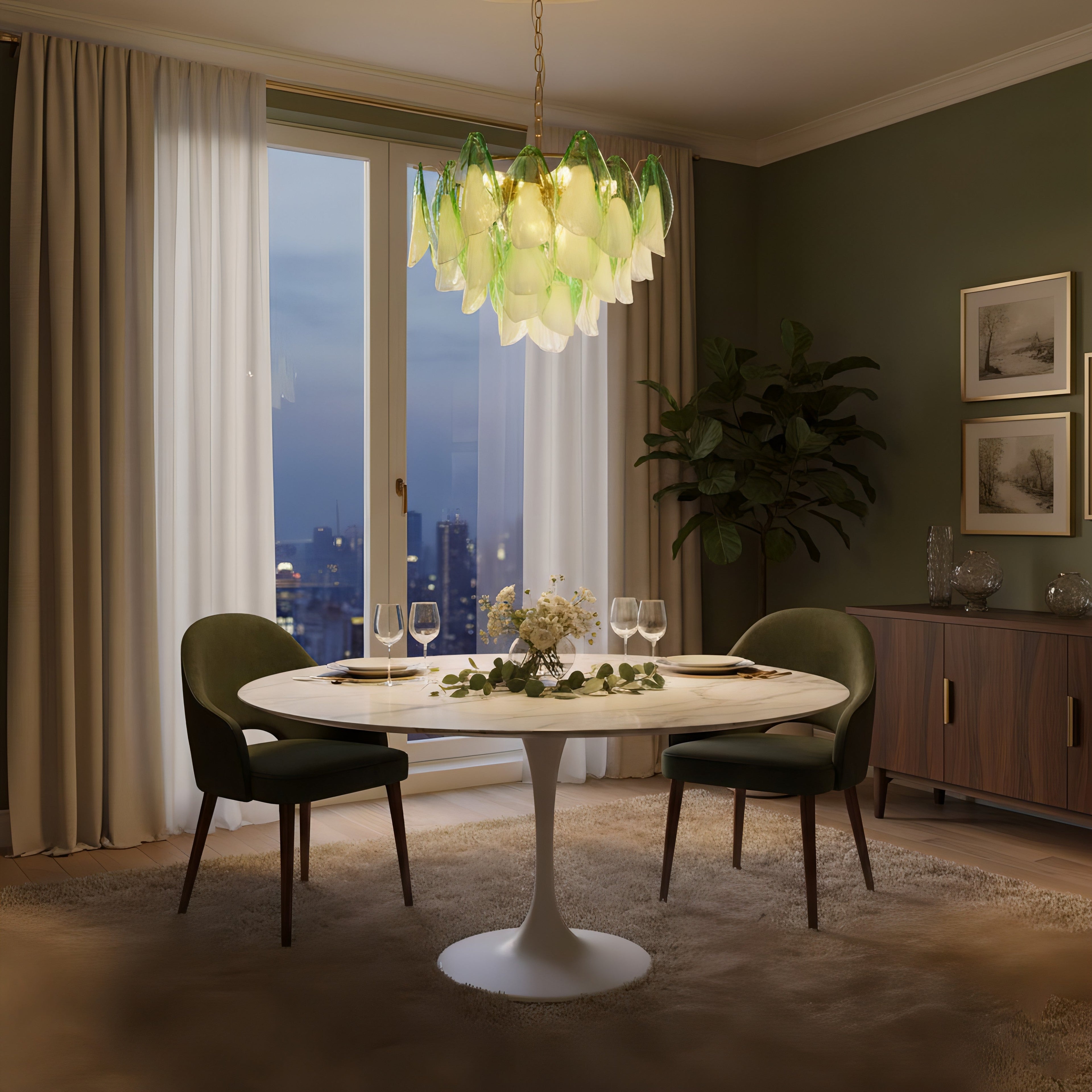 Fuchsia Chandelier