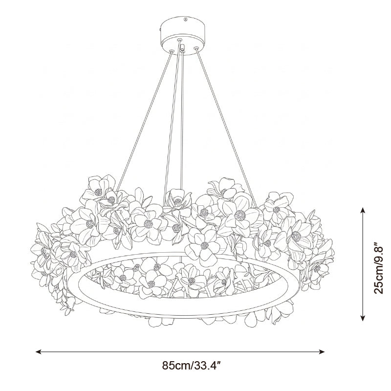 Gardenia Loop Chandelier