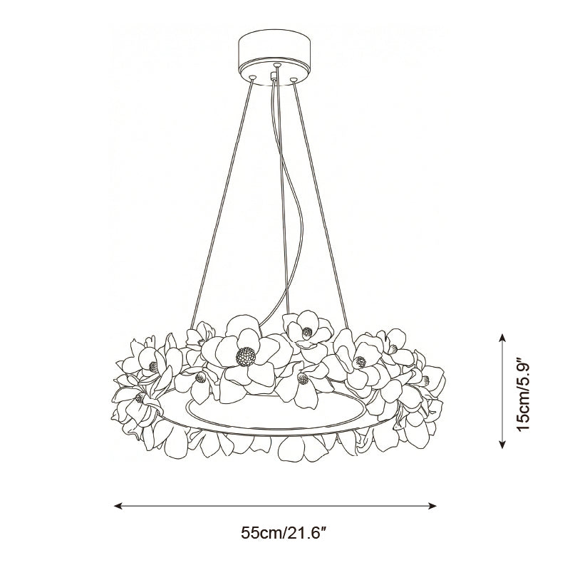 Gardenia Loop Chandelier