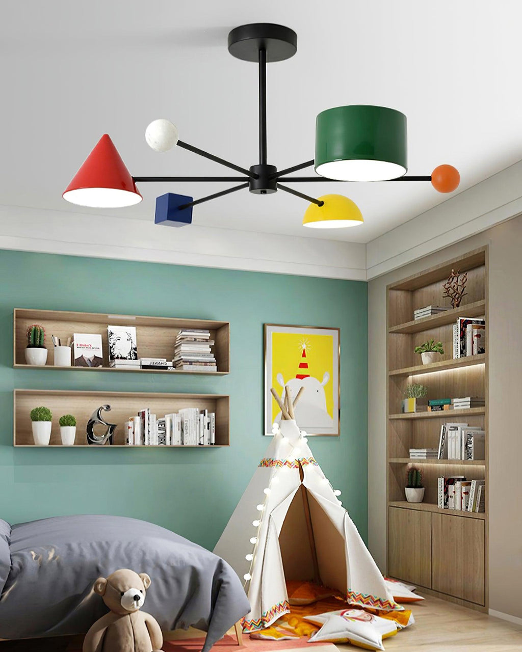 Geometric Colorful Ceiling Light