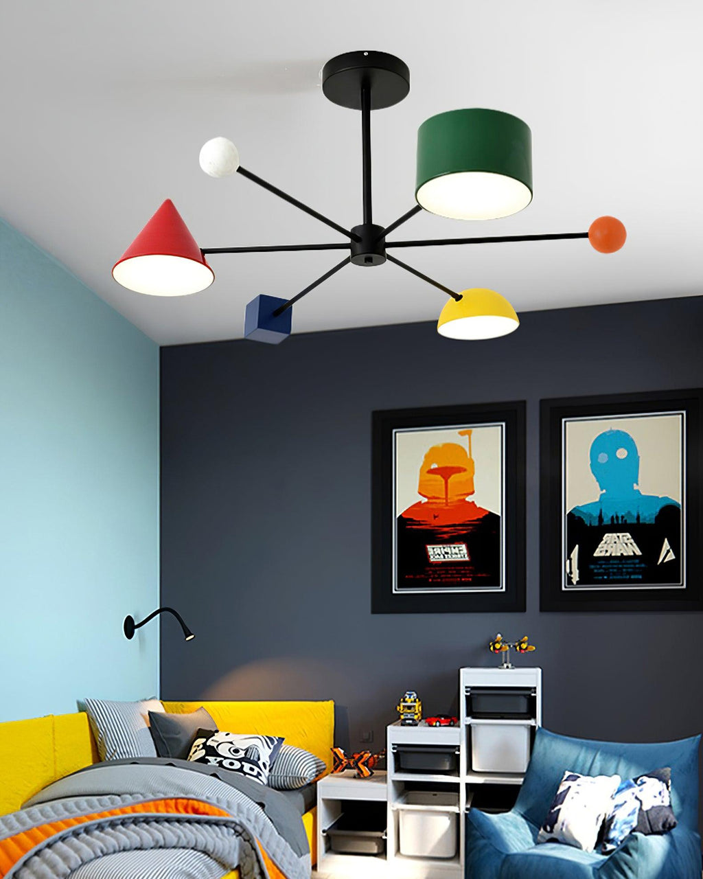 Geometric Colorful Ceiling Light