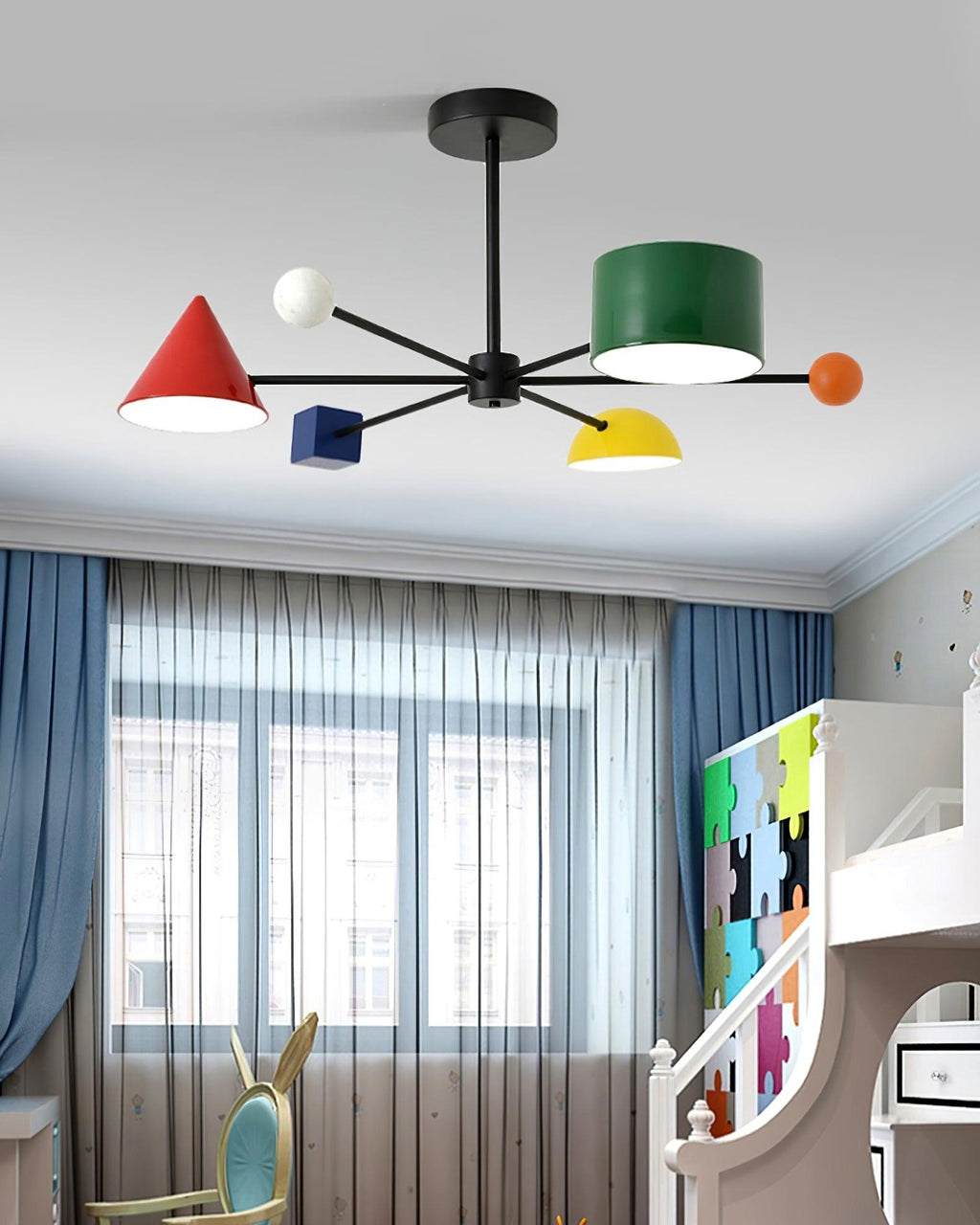 Geometric Colorful Ceiling Light