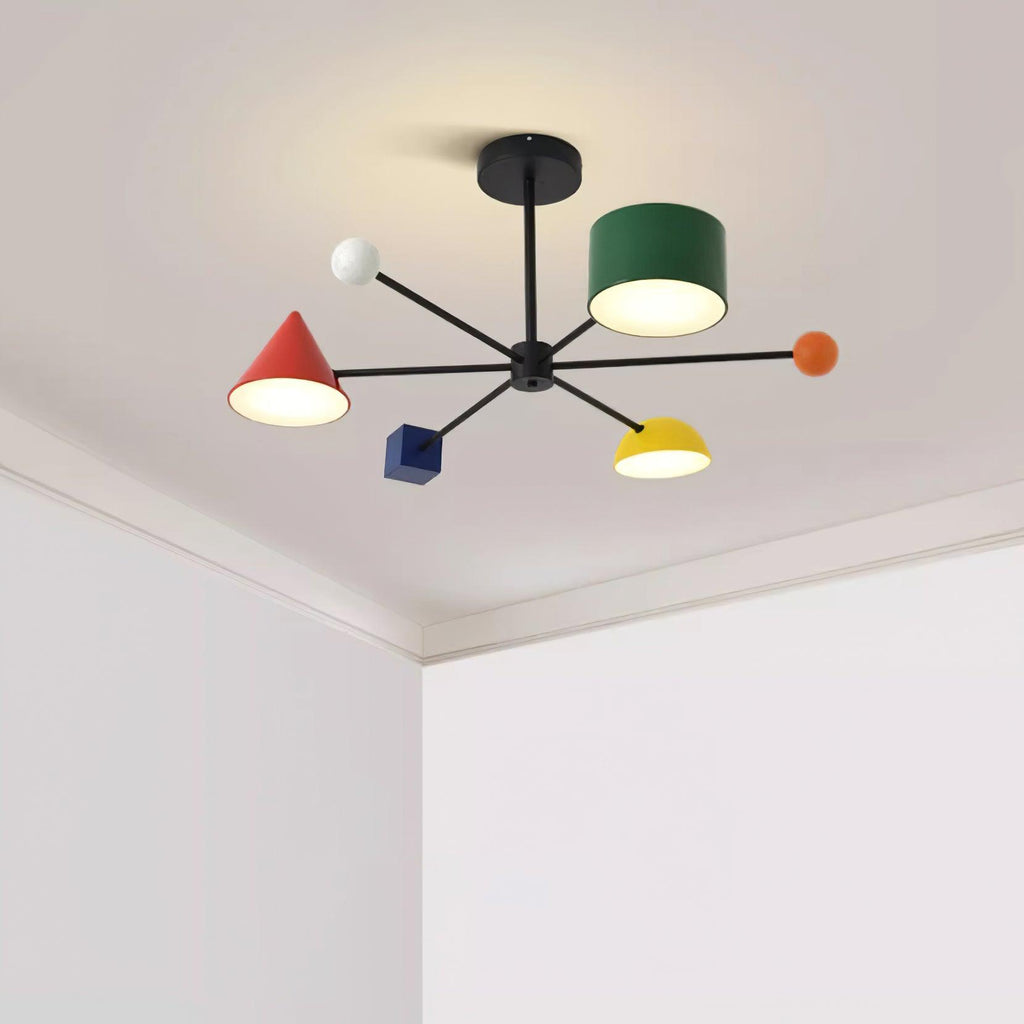 Geometric Colorful Ceiling Light