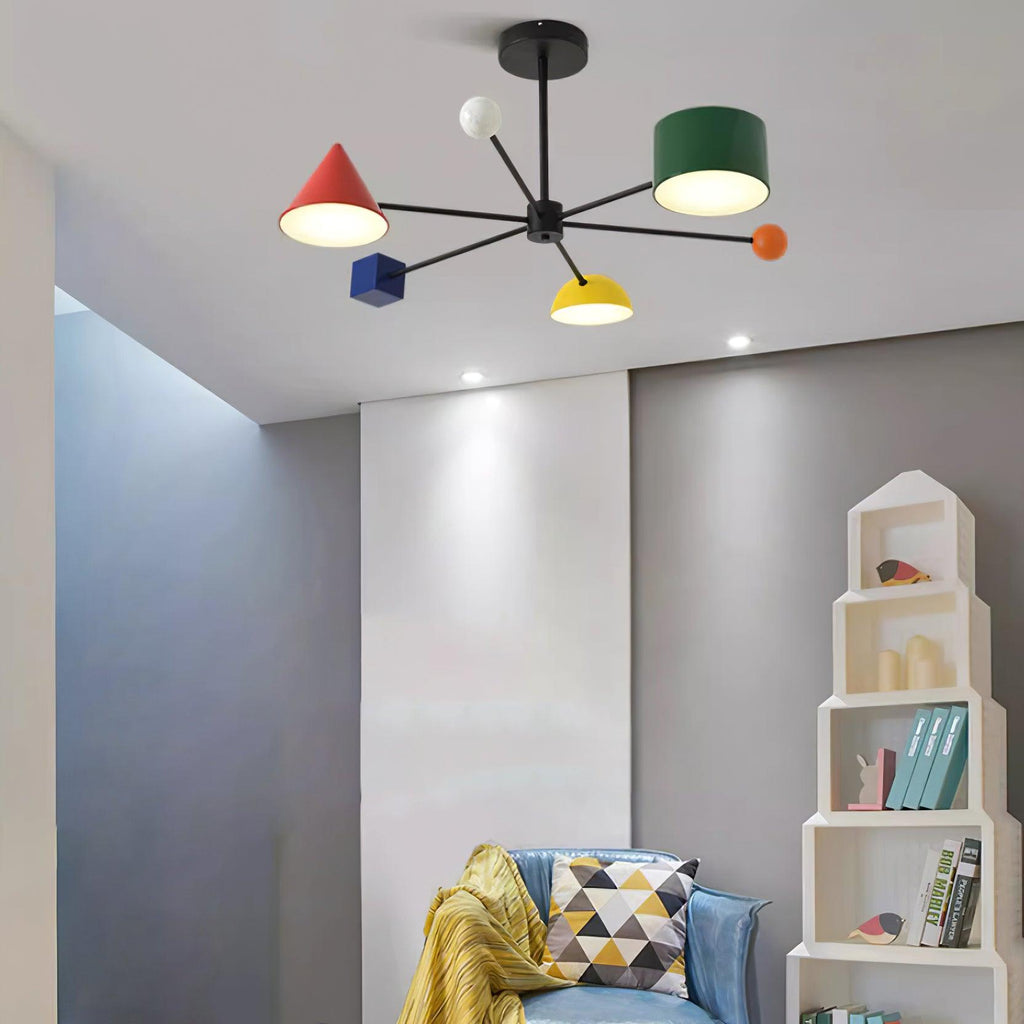 Geometric Colorful Ceiling Light