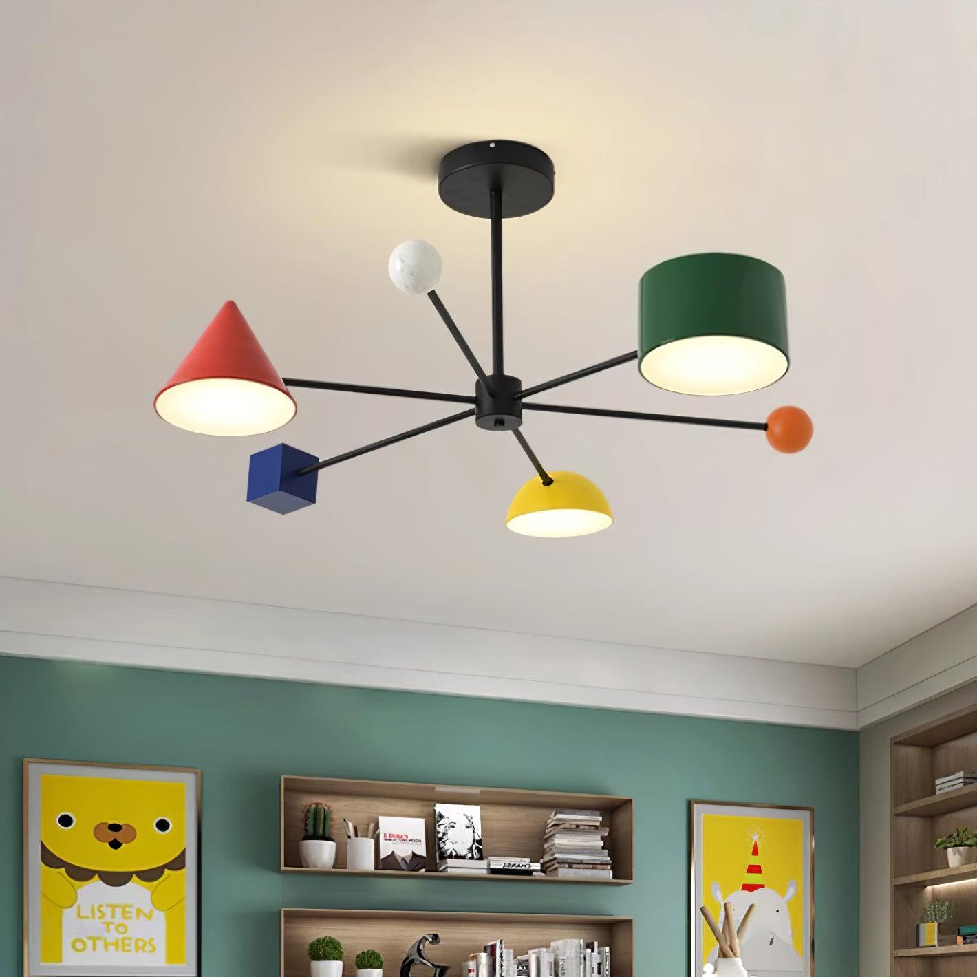 Geometric Colorful Ceiling Light