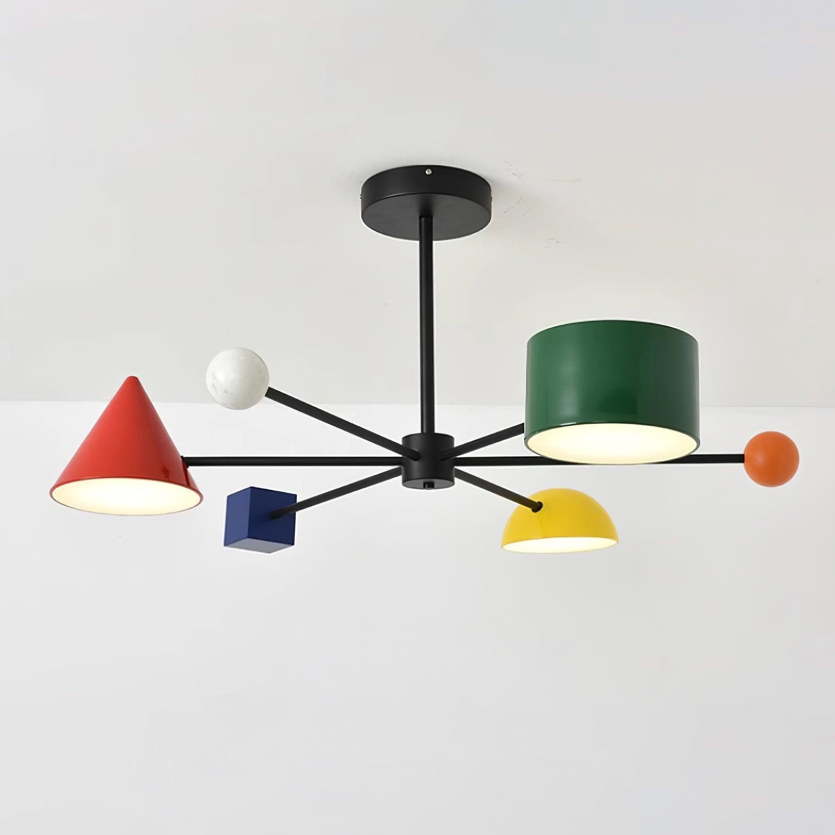 Geometric Colorful Ceiling Light