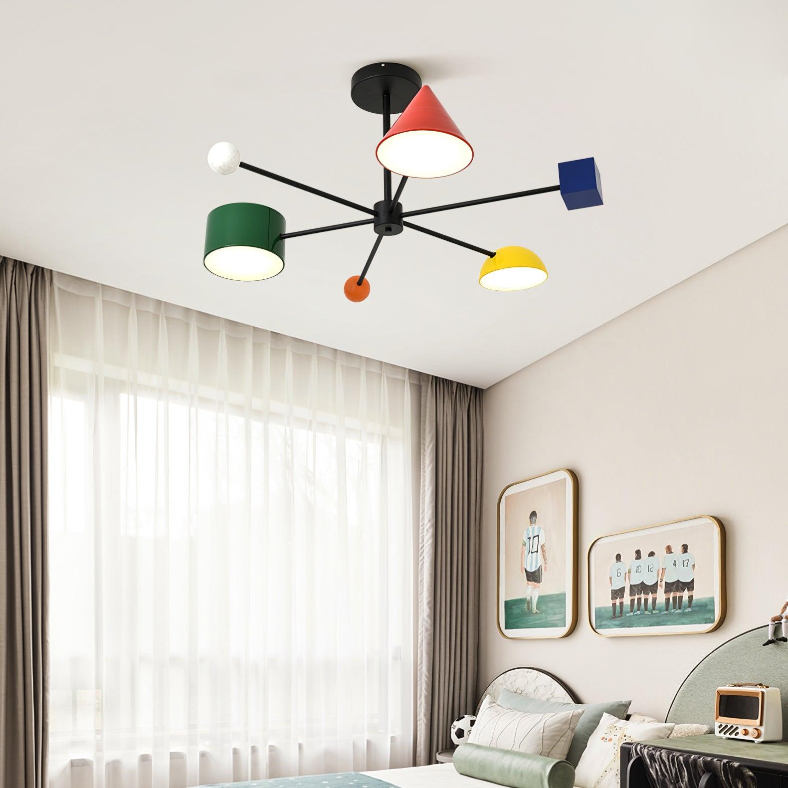 Geometric Colorful Ceiling Light