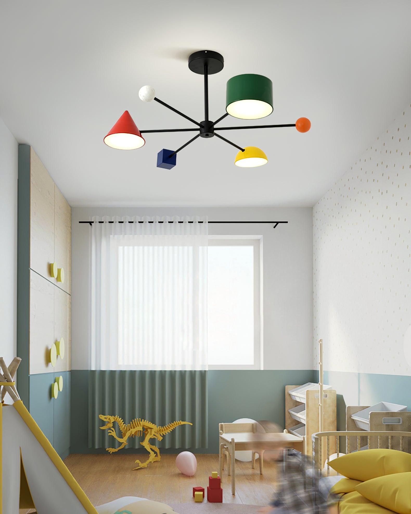 Geometric Colorful Ceiling Light