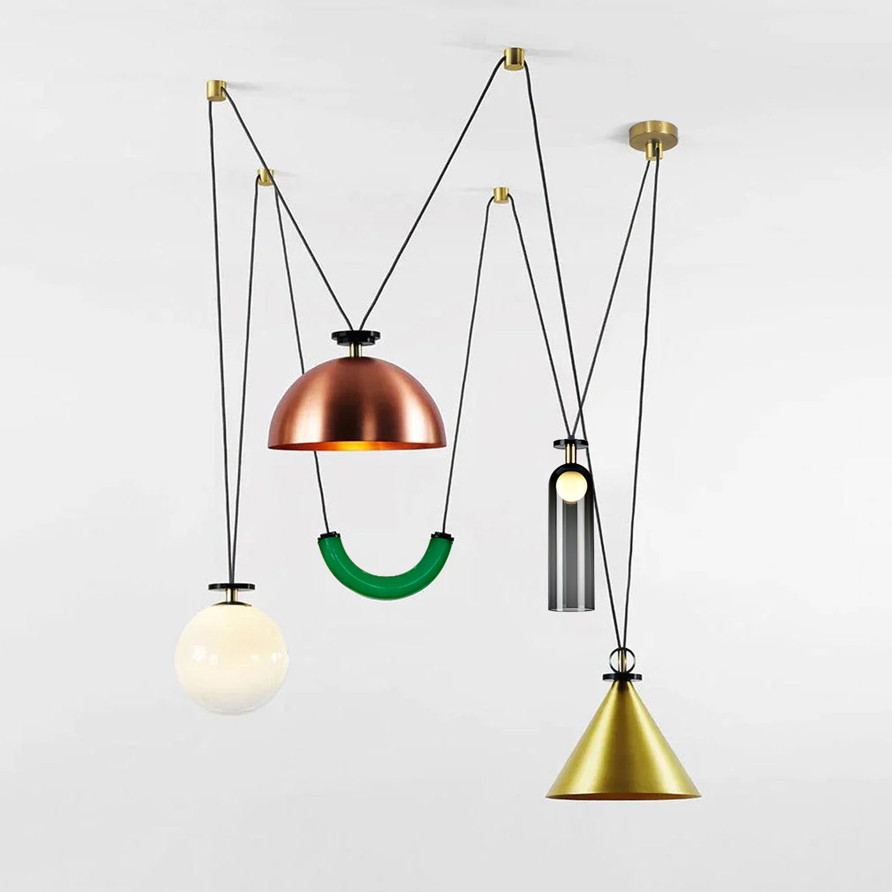 Geometric Shape Art Modern Chandelier