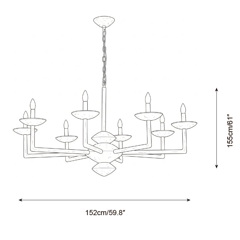 Gilded Vine Chandelier
