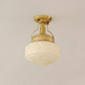 Gilded Prism Ceiling Lamp